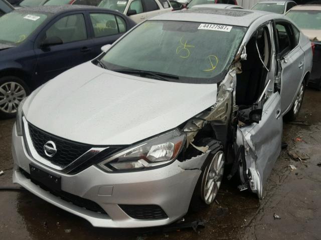 3N1AB7AP7HY225751 - 2017 NISSAN SENTRA S SILVER photo 2