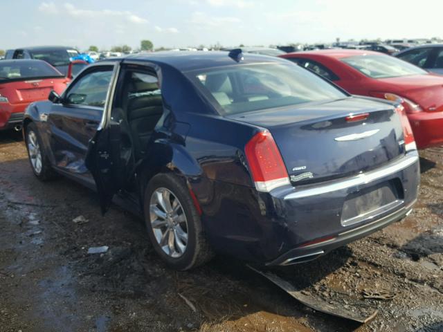 2C3CCARG2FH923180 - 2015 CHRYSLER 300 BLUE photo 3