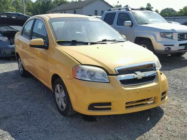 KL1TD5DE7AB049813 - 2010 CHEVROLET AVEO LS YELLOW photo 1