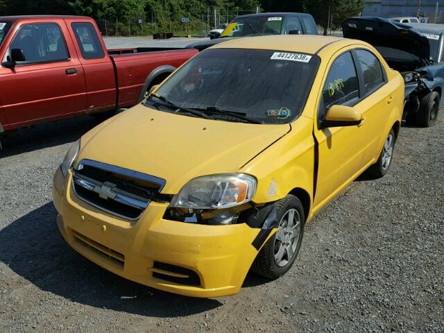 KL1TD5DE7AB049813 - 2010 CHEVROLET AVEO LS YELLOW photo 2