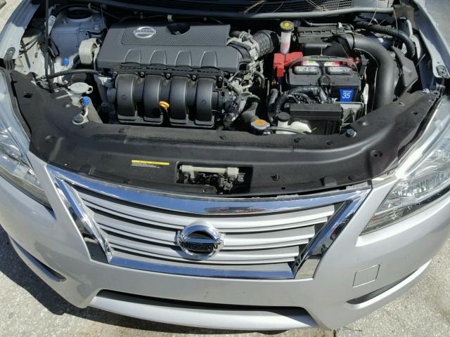 3N1AB7AP6EL678882 - 2014 NISSAN SENTRA S SILVER photo 7