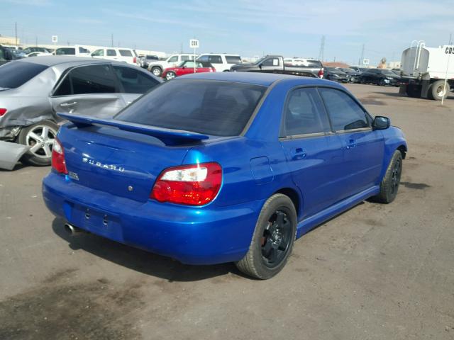 JF1GD29655G509656 - 2005 SUBARU IMPREZA WR BLUE photo 4