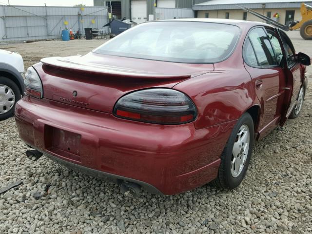 1G2WP52K12F129239 - 2002 PONTIAC GRAND PRIX BURGUNDY photo 4