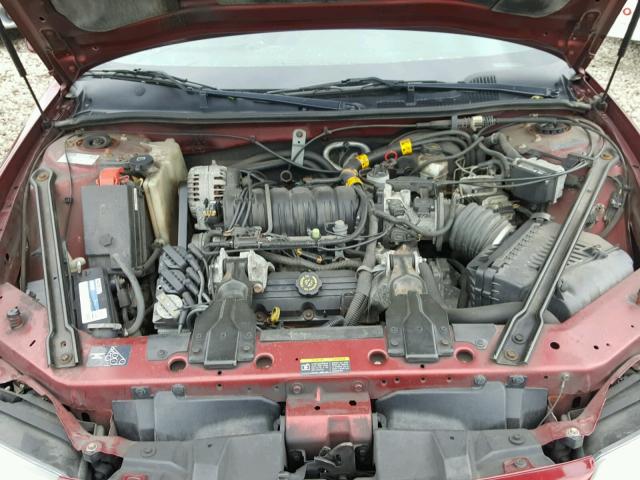 1G2WP52K12F129239 - 2002 PONTIAC GRAND PRIX BURGUNDY photo 7