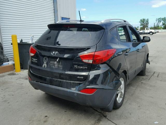 KM8JUCAC9CU501092 - 2012 HYUNDAI TUCSON GLS BLACK photo 4