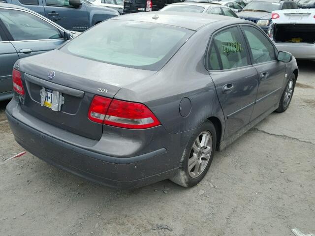 YS3FD49Y361103455 - 2006 SAAB 9-3 BASE GRAY photo 4