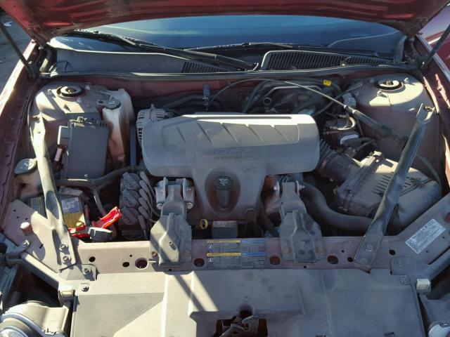 2G4WC582771220105 - 2007 BUICK LACROSSE BURGUNDY photo 7