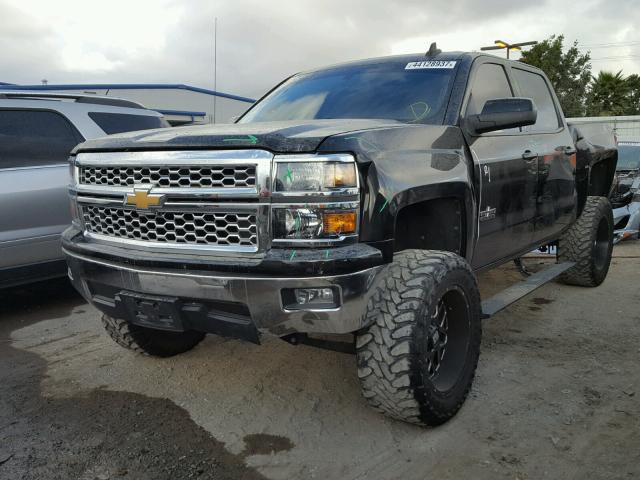 3GCPCREC4FG220484 - 2015 CHEVROLET SILVERADO BLACK photo 2