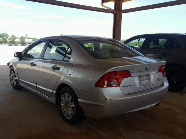 1HGFA16386L800553 - 2006 HONDA CIVIC DX V SILVER photo 3