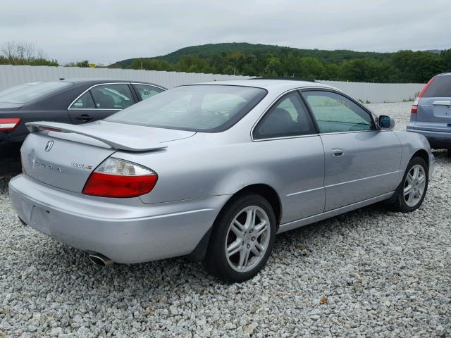 19UYA41673A000118 - 2003 ACURA 3.2CL TYPE SILVER photo 4