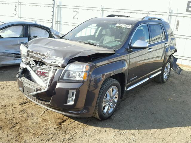 2GKFLZEK8E6167564 - 2014 GMC TERRAIN DE BROWN photo 2