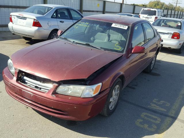 JT2BG22K5Y0482242 - 2000 TOYOTA CAMRY CE MAROON photo 2