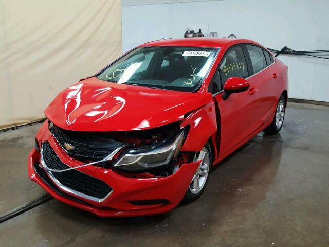 1G1BE5SM6G7285255 - 2016 CHEVROLET CRUZE LT RED photo 2