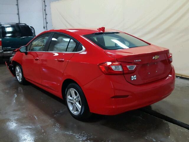 1G1BE5SM6G7285255 - 2016 CHEVROLET CRUZE LT RED photo 3