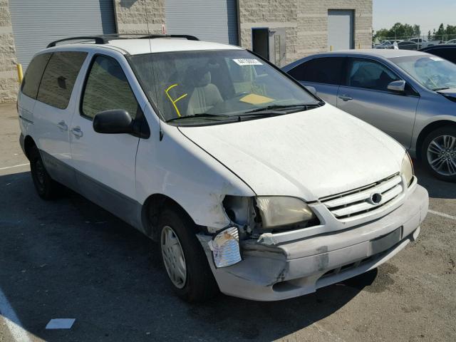 4T3ZF19C22U480212 - 2002 TOYOTA SIENNA CE WHITE photo 1