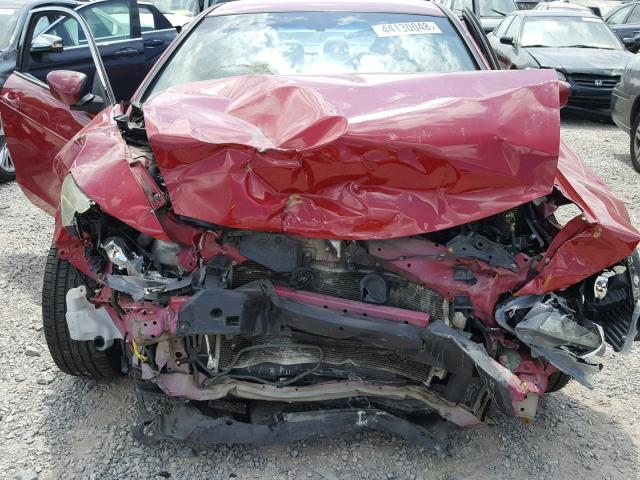 1HGCS1B30BA007582 - 2011 HONDA ACCORD LX- RED photo 7