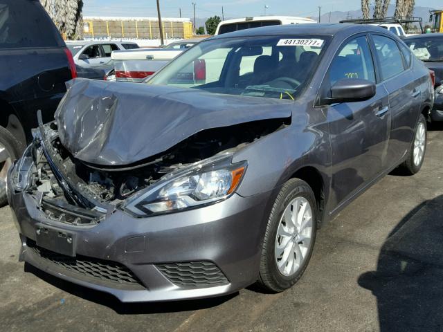 3N1AB7AP2HY301859 - 2017 NISSAN SENTRA S GRAY photo 2