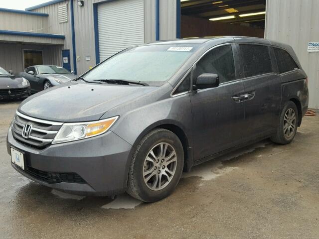 5FNRL5H46BB044138 - 2011 HONDA ODYSSEY CHARCOAL photo 2