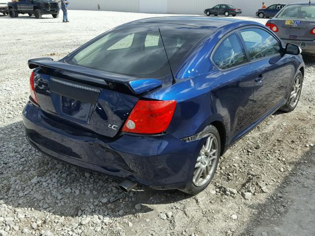 JTKDE177270185537 - 2007 SCION TC BLUE photo 4