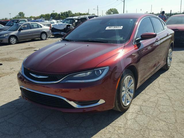 1C3CCCAB1FN739111 - 2015 CHRYSLER 200 RED photo 2