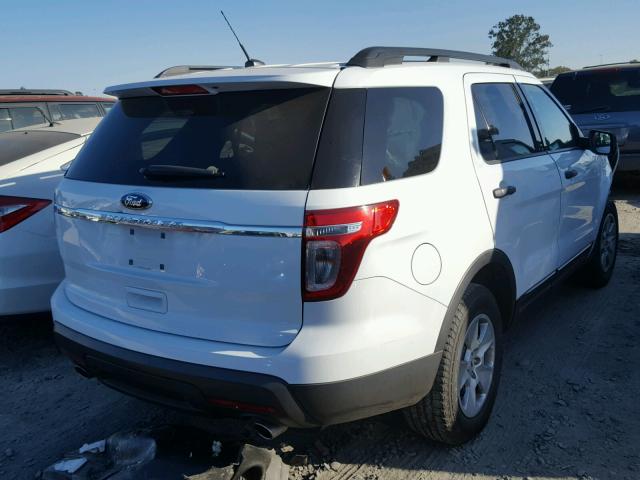 1FM5K7B84EGC13278 - 2014 FORD EXPLORER WHITE photo 4