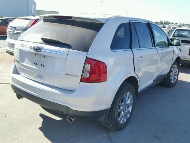 2FMDK3KC8BBA17341 - 2011 FORD EDGE LIMIT WHITE photo 4