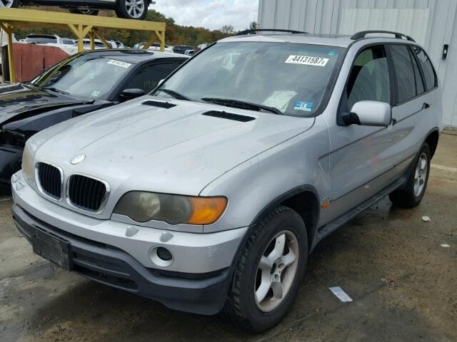 WBAFA53551LM86281 - 2001 BMW X5 3.0I SILVER photo 2