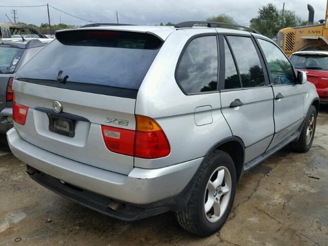 WBAFA53551LM86281 - 2001 BMW X5 3.0I SILVER photo 4