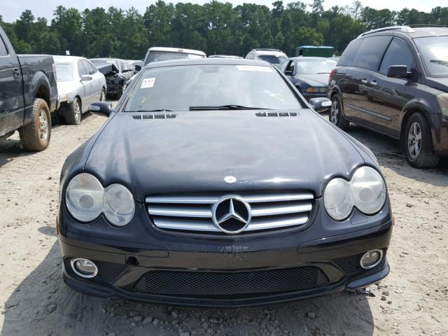 WDBSK71F17F132513 - 2007 MERCEDES-BENZ SL 550 BLACK photo 9