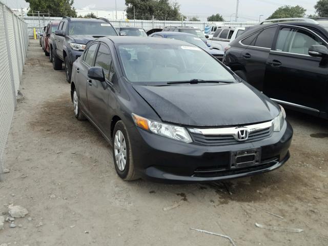 19XFB2F54CE369927 - 2012 HONDA CIVIC BLACK photo 1