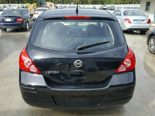 3N1BC1CP2CL371217 - 2012 NISSAN VERSA S BLACK photo 9