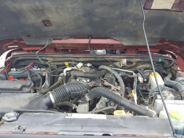1J4GA59197L216839 - 2007 JEEP WRANGLER S RED photo 7