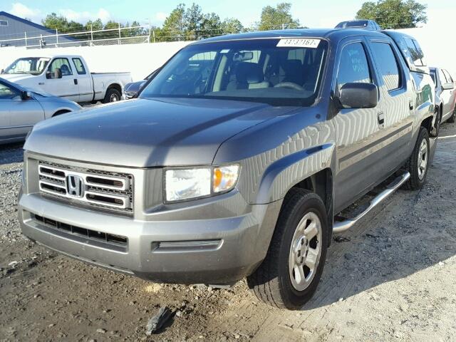 2HJYK16297H521036 - 2007 HONDA RIDGELINE GRAY photo 2