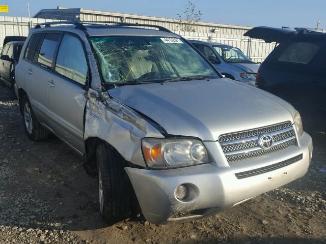 JTEDW21A760002111 - 2006 TOYOTA HIGHLANDER SILVER photo 1