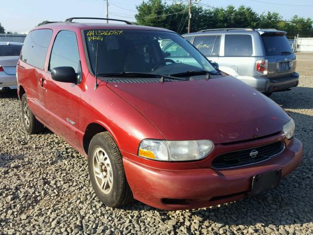 4N2XN11T3YD800470 - 2000 NISSAN QUEST SE RED photo 1