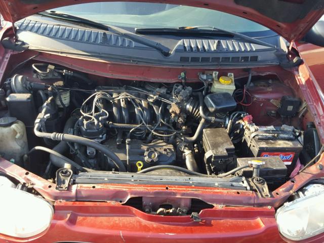 4N2XN11T3YD800470 - 2000 NISSAN QUEST SE RED photo 7