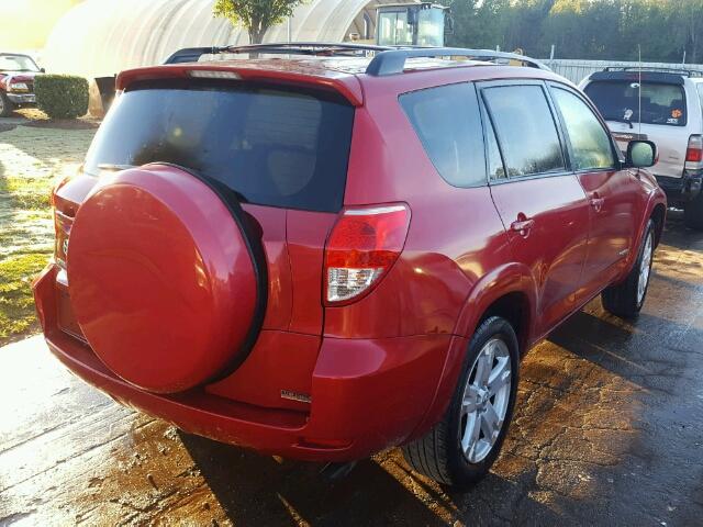 JTMZD32V475074461 - 2007 TOYOTA RAV4 RED photo 4