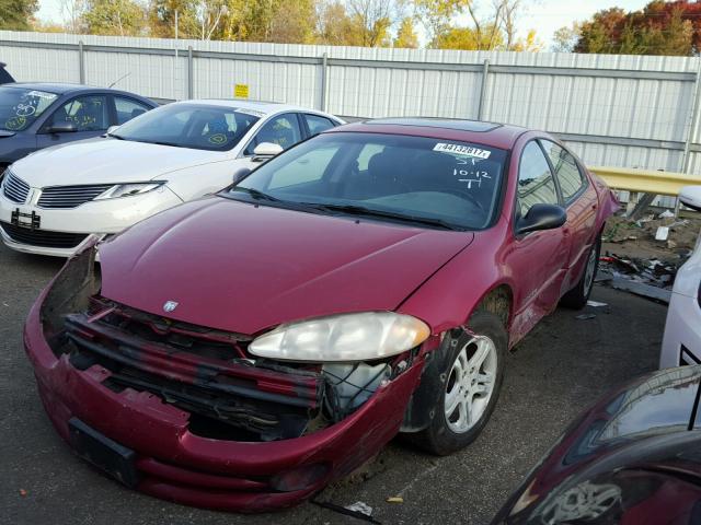 2B3HD56R4XH772485 - 1999 DODGE INTREPID MAROON photo 2