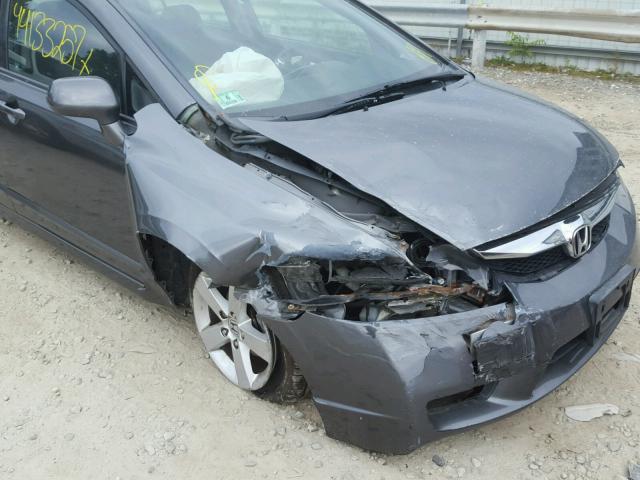 2HGFA1F61AH511207 - 2010 HONDA CIVIC GRAY photo 9