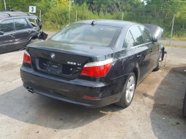 WBANV13598CZ51275 - 2008 BMW 528 XI BLACK photo 4