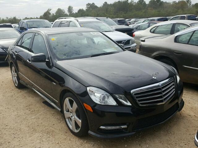 WDDHF5KB1CA614122 - 2012 MERCEDES-BENZ E 350 BLACK photo 1