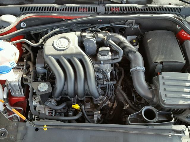 3VW1K7AJ0EM376598 - 2014 VOLKSWAGEN JETTA BASE 红色 照片 7