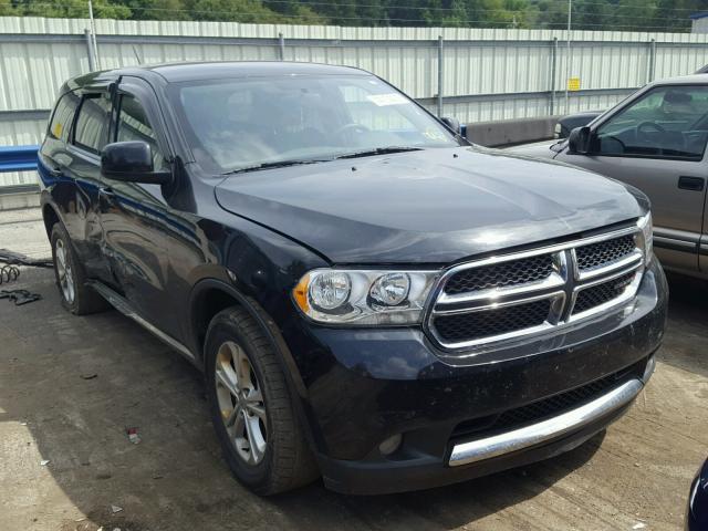 1C4RDJAG8CC130950 - 2012 DODGE DURANGO SX BLACK photo 1