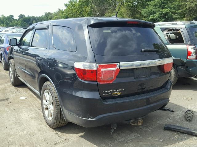 1C4RDJAG8CC130950 - 2012 DODGE DURANGO SX BLACK photo 3