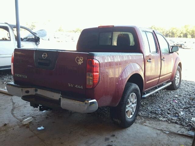 1N6AD0EV6HN702252 - 2017 NISSAN FRONTIER S RED photo 4