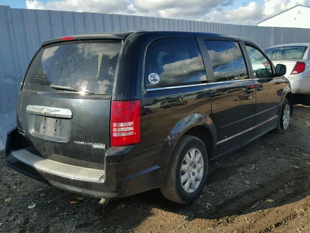 2A8HR44E49R630072 - 2009 CHRYSLER TOWN & COU BLACK photo 4