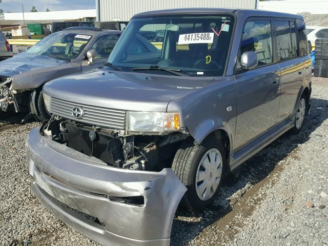 JTLKT324264045125 - 2006 TOYOTA SCION XB Plata foto 2
