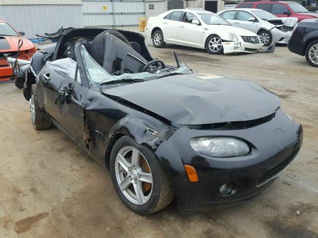 JM1NC26F380155061 - 2008 MAZDA MX-5 MIATA BLACK photo 1