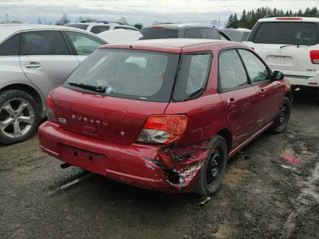 JF1GG65562H805447 - 2002 SUBARU IMPREZA TS RED photo 4