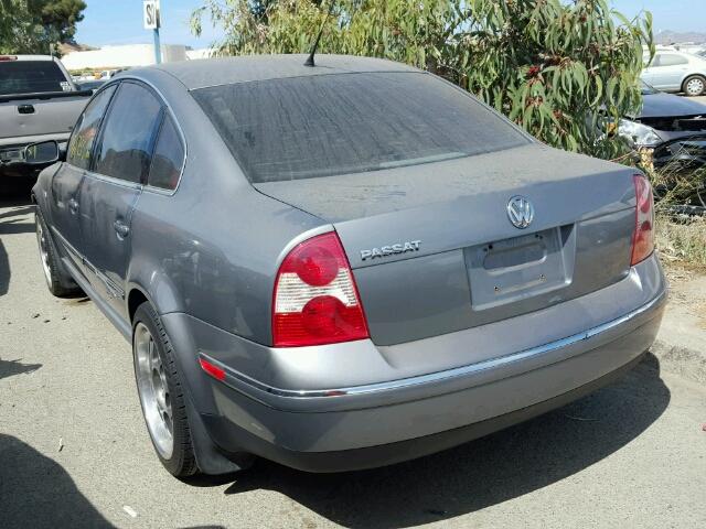 WVWPD63B83P197496 - 2003 VOLKSWAGEN PASSAT GLS CHARCOAL photo 3